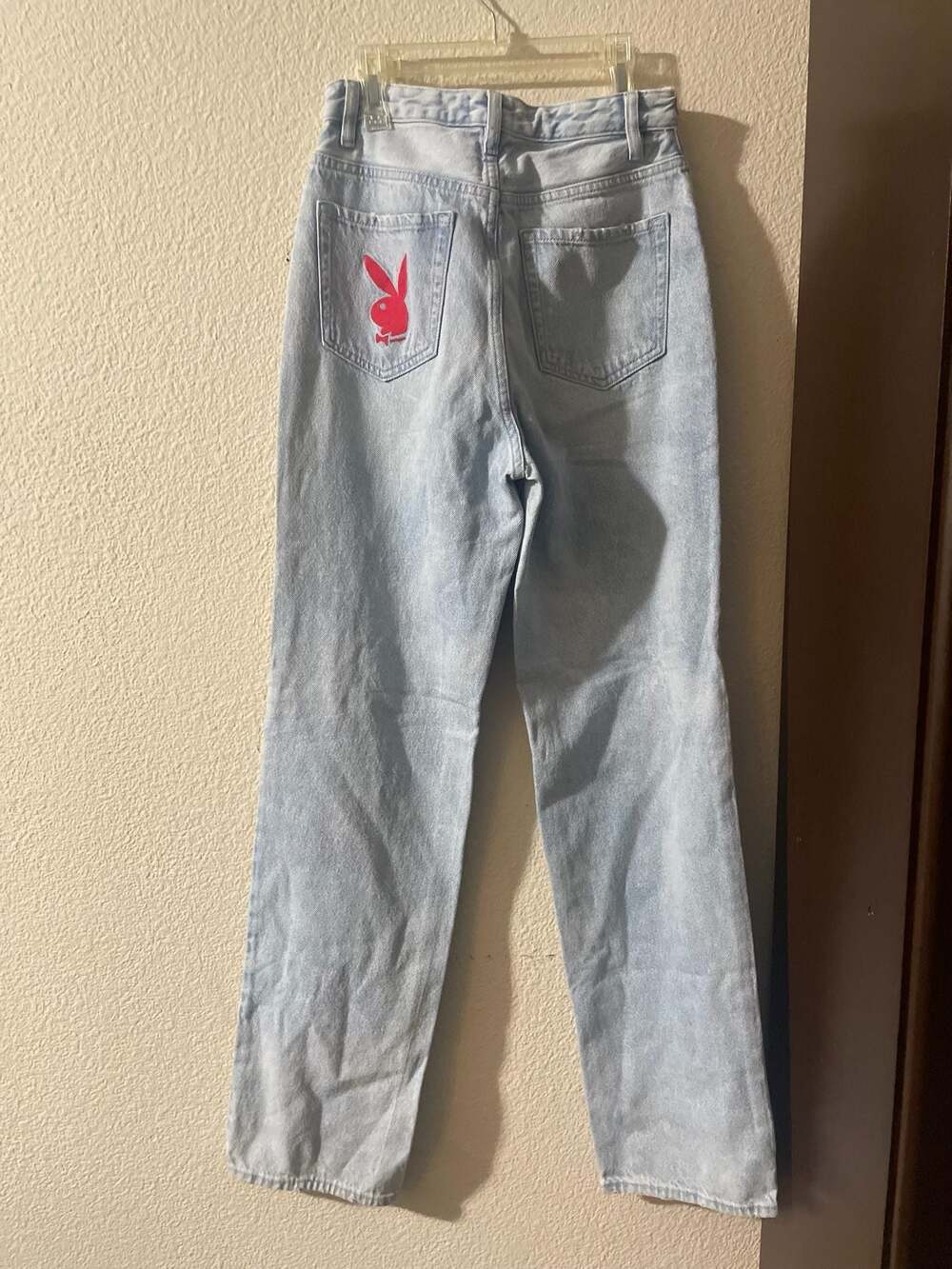 Playboy x PacSun Light Wash Distressed High Rise Jeans - Picture 4 of 7